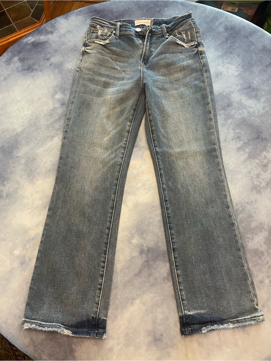 Risen Jeans Denim - Straight Leg Women's Jeans in Faded Blue - Unbranded